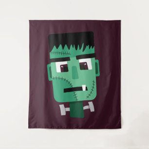 Frankenstein Monster Illustratie Wandkleed