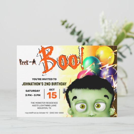 Frankenstein Monster Kijk Dan Kaart (Staand voorkant)