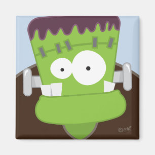 Frankenstein Monster Kinder Halloween Magnet