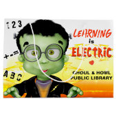 Frankenstein Monster Kleuterschool Bibliotheek Groot Cadeauzakje (Achterkant)