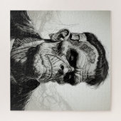 Frankenstein Monster Lijn Tekening Puzzel (Horizontaal)