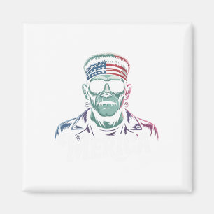 Frankenstein Monster Lover Sungles USA Vlag 4e van Magneet
