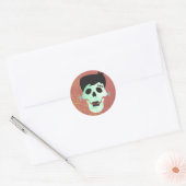 Frankenstein Monster Mash Halloween-feeststicker Ronde Sticker (Envelop)