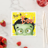Frankenstein Monster Peek A Boo Halloween Servet (Insitu)