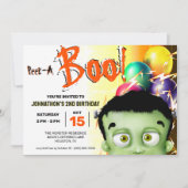 Frankenstein Monster Peek A Boo Kaart (Voorkant)