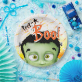 Frankenstein Monster Peek Een Boo Verjaardagsfeest Papieren Bordje (Feest)
