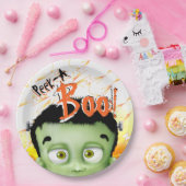 Frankenstein Monster Peek Een Boo Verjaardagsfeest Papieren Bordje (Feest)