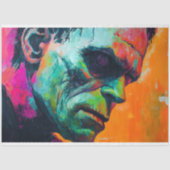 Frankenstein Monster Pop Art Halloween Decoupage Tissuepapier (Voorkant)