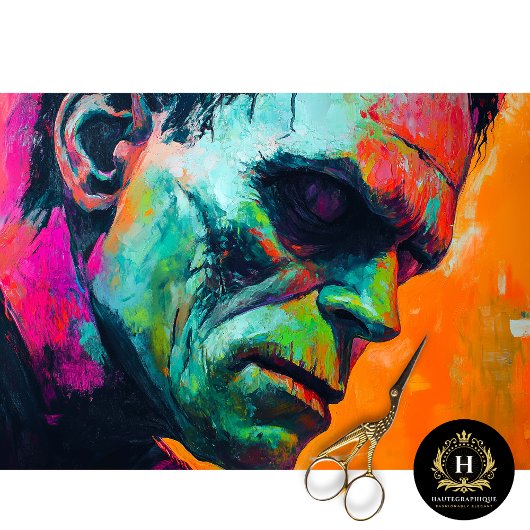 Frankenstein Monster Pop Art Halloween Decoupage Tissuepapier