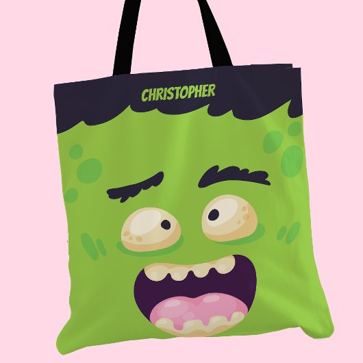 Frankenstein Monster Schattig Gepersonaliseerd Hal Tote Bag