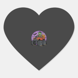 Frankenstein Monster Truck Halloween Grafisch Ontw Hart Sticker