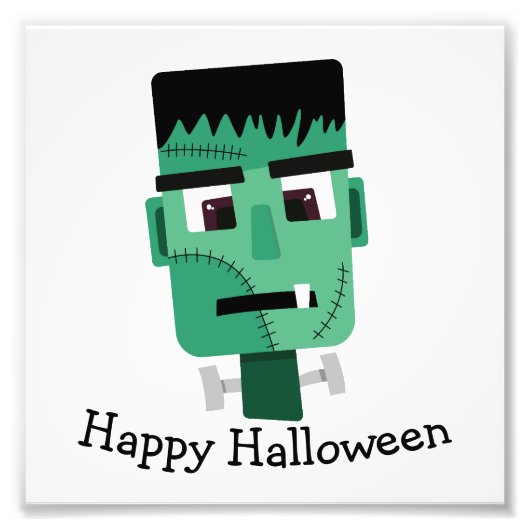 Frankenstein-monsterkop Foto Afdruk (Voorkant)