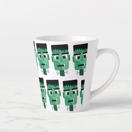 Frankenstein-monsterkop Latte Mok (Rechts)
