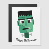 Frankenstein-monsterkop Magnetische Uitnodiging (Voorkant / Achterkant)