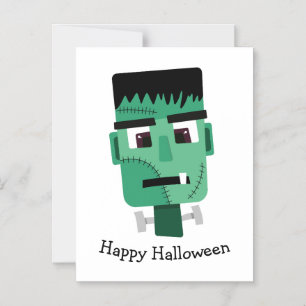 Frankenstein-monsterkop Magnetische Uitnodiging