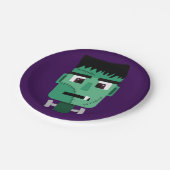 Frankenstein-monsterkop Papieren Bordje (Gekanteld)