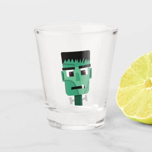 Frankenstein-monsterkop Shot Glas (Voorkant)