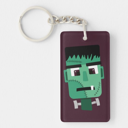 Frankenstein-monsterkop Sleutelhanger (Voorkant)