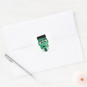 Frankenstein-monsterkop Vierkante Sticker (Envelop)