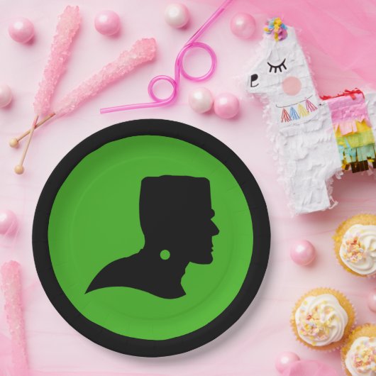 Frankenstein Monster's Silhouette Papieren Bordje (Feest)