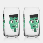 Frankenstein-monterhoofd Blikvorm Glas (Achterkant)