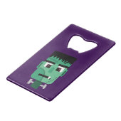 Frankenstein-monterkop Creditkaart Flessenopener (Voorkant Gekanteld)