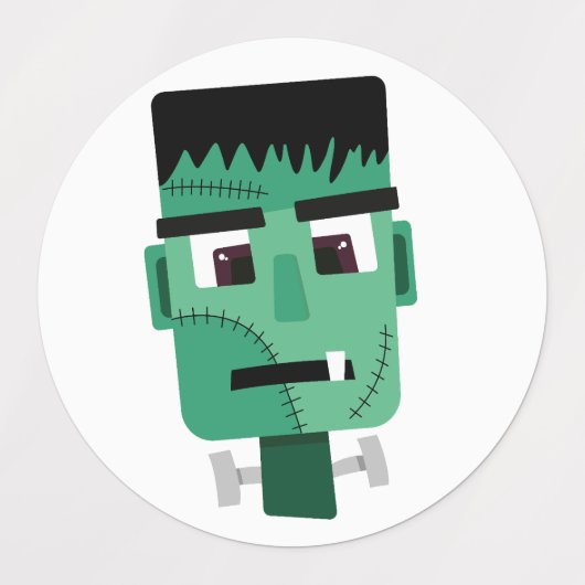 Frankenstein-monterkop Labels (Design 1)
