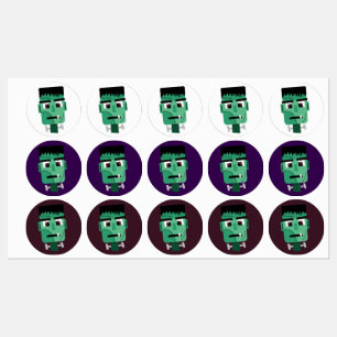 Frankenstein-monterkop Labels