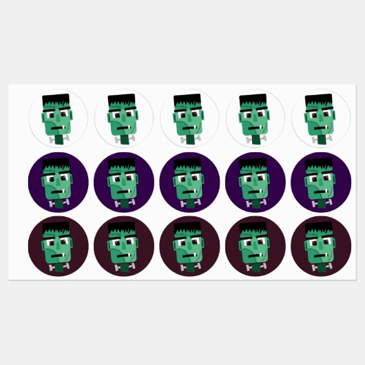 Frankenstein-monterkop Labels (Vel)