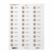 Frankenstein Mummie Grim Reaper Griezelen Hallowee Etiket (Full Sheet)