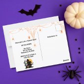 Frankenstein Mummie Grim Reaper Schattige Kat Hall Briefkaart