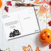 Frankenstein Mummy Grim Reaper Schattige Cat Hallo Briefkaart