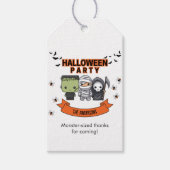 Frankenstein Mummy Grim Reaper Spooky Halloween Cadeaulabel (Voorkant)