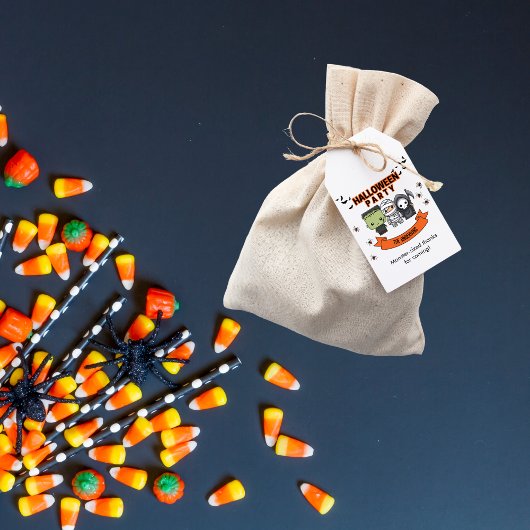 Frankenstein Mummy Grim Reaper Spooky Halloween Cadeaulabel