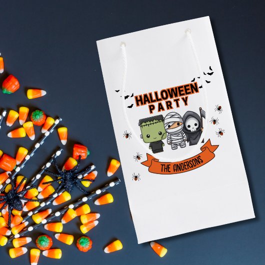 Frankenstein Mummy Grim Reaper Spooky Halloween Klein Cadeauzakje