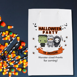 Frankenstein Mummy Grim Reaper Spooky Halloween Medium Cadeauzakje