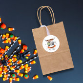 Frankenstein Mummy Grim Reaper Spooky Halloween Ronde Sticker