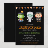 Frankenstein Mummy Vampire Halloween Verjaardag Kaart (Voorkant / Achterkant)