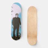 Frankenstein onder de maan - blauw persoonlijk skateboard (Voorkant)