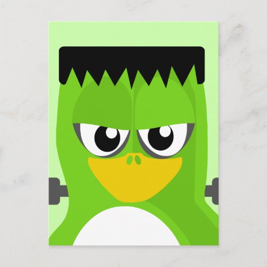Frankenstein Penguin Briefkaart (Voorkant)