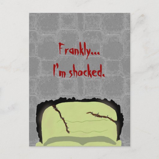 Frankenstein Pun Halloween Briefkaart (Voorkant)