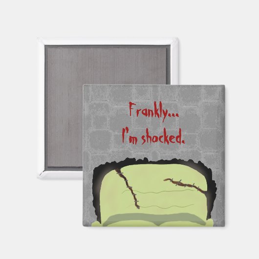 Frankenstein Pun Halloween Magnet (Voorkant / Achterkant)