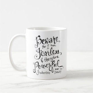Frankenstein Quote Hand-Lettered Victoriaans Ink Koffiemok