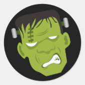 Frankenstein Ronde Sticker (Voorkant)