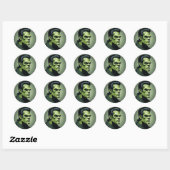 Frankenstein ronde stickers (Vel)