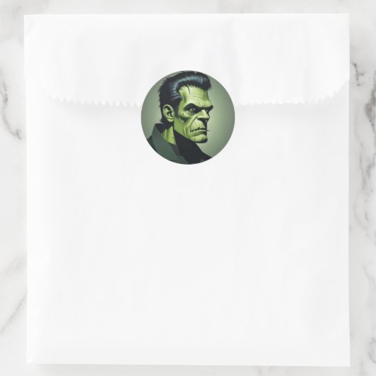 Frankenstein ronde stickers (Tas)