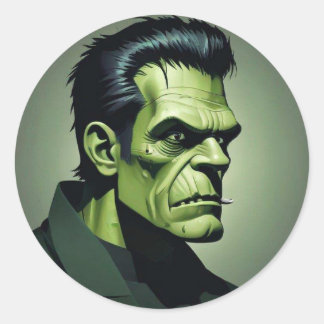 Frankenstein ronde stickers