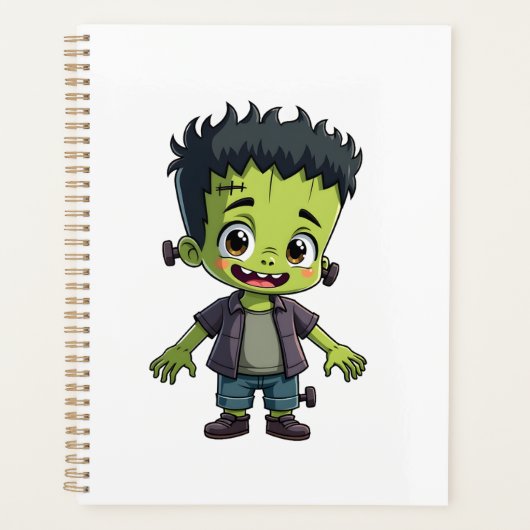 Frankenstein�s Monster � Cute Halloween Cartoon Sh Planner (Voorkant)