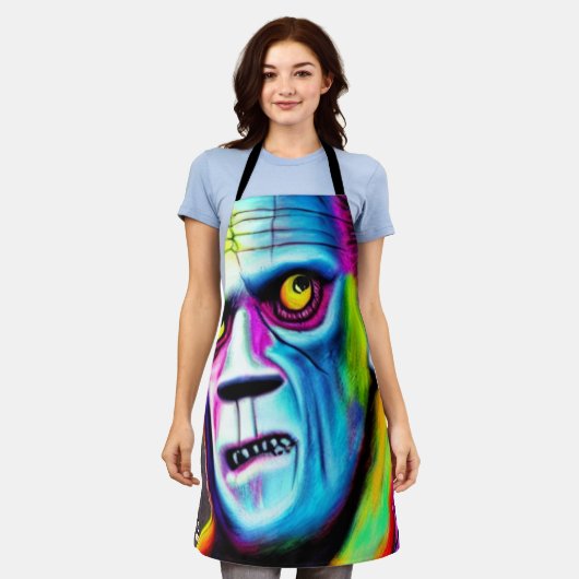 Frankenstein Schort (Gedragen)