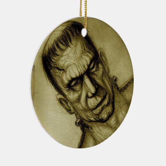 FRANKENSTEIN SEPIA ORNAMENT (Rechts)